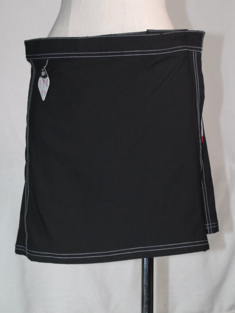 NWT Gerry Sz S/M BLACK Wrap Skirt UFP 30 Adjustable Hook & Loop ~ QUICK DRY